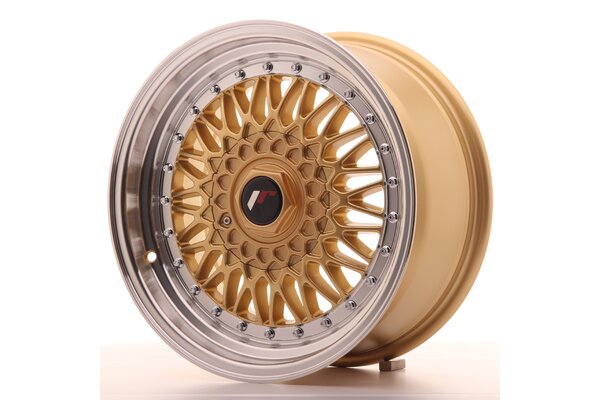 JR Wheels JR9 16x7,5 ET25 4x100/108 Gold w/Machined Lip