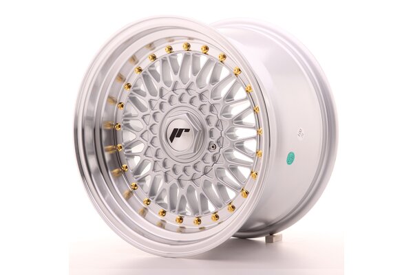 JR Wheels JR9 16x9 ET20 BLANK Silver w/Machined Lip