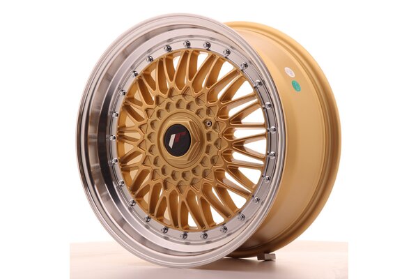 JR Wheels JR9 17x7,5 ET20 4x100/108 Gold w/Machined Lip