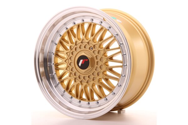 JR Wheels JR9 17x8,5 ET20 4x100/108 Gold w/Machined Lip