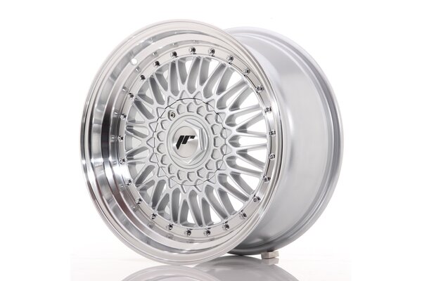 JR Wheels JR9 17x8,5 ET20 5x112/120 Silver w/Machined Lip+Silver Rivets