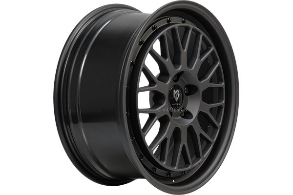 mbDESIGN LV1  | 17x7 | 4x100 | ET35 | schwarz stumpfmatt