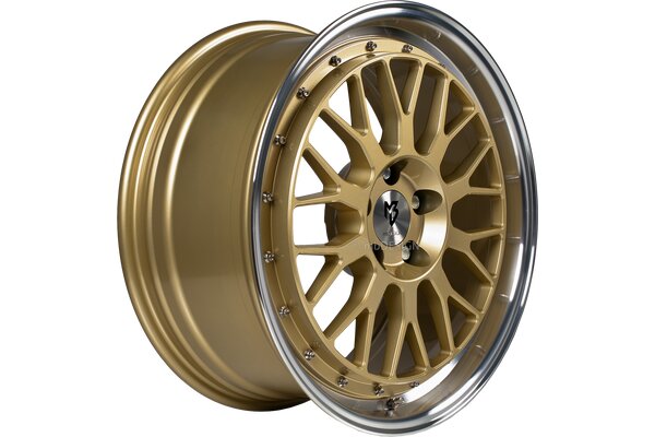 mbDESIGN LV1  | 17x7 | 4x100 | ET45 | gold glnzend poliert