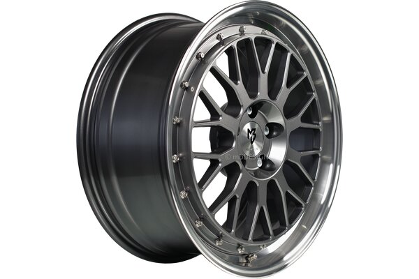 mbDESIGN LV1  | 17x7 | 4x108 | ET35 | grau glnzend poliert