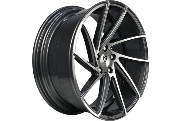 mbDESIGN KV2  | 19x8,5 | 5x100 | ET32 | grau glnzend poliert