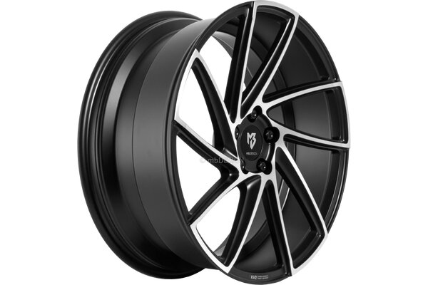 mbDESIGN KV2  | 19x8,5 | 5x100 | ET32 | schwarz matt poliert