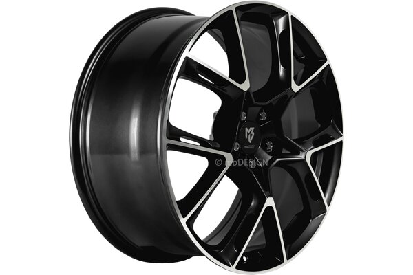 mbDESIGN KX1  | 20x8,5 | 5x108 | ET45 | schwarz glnzend...