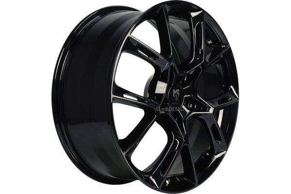 mbDESIGN KX1  | 20x8,5 | 5x108 | ET50 | schwarz glnzend