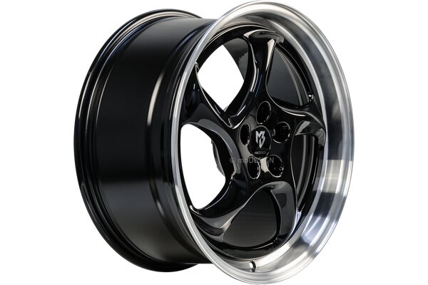 mbDESIGN TURBO  | 19x8,5 | 5x100 | ET30 | schwarz glnzend poliert